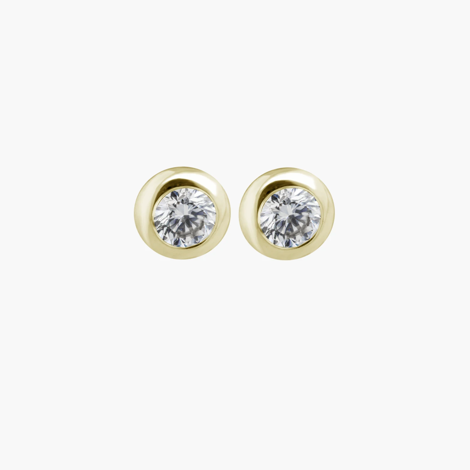 drahonovsky-nausnice-zlute-DISK-diamanty-31116 Náušnice D.I.S.K. diamanty 0,20ct ve žlutém zlatě - Obrázek 1