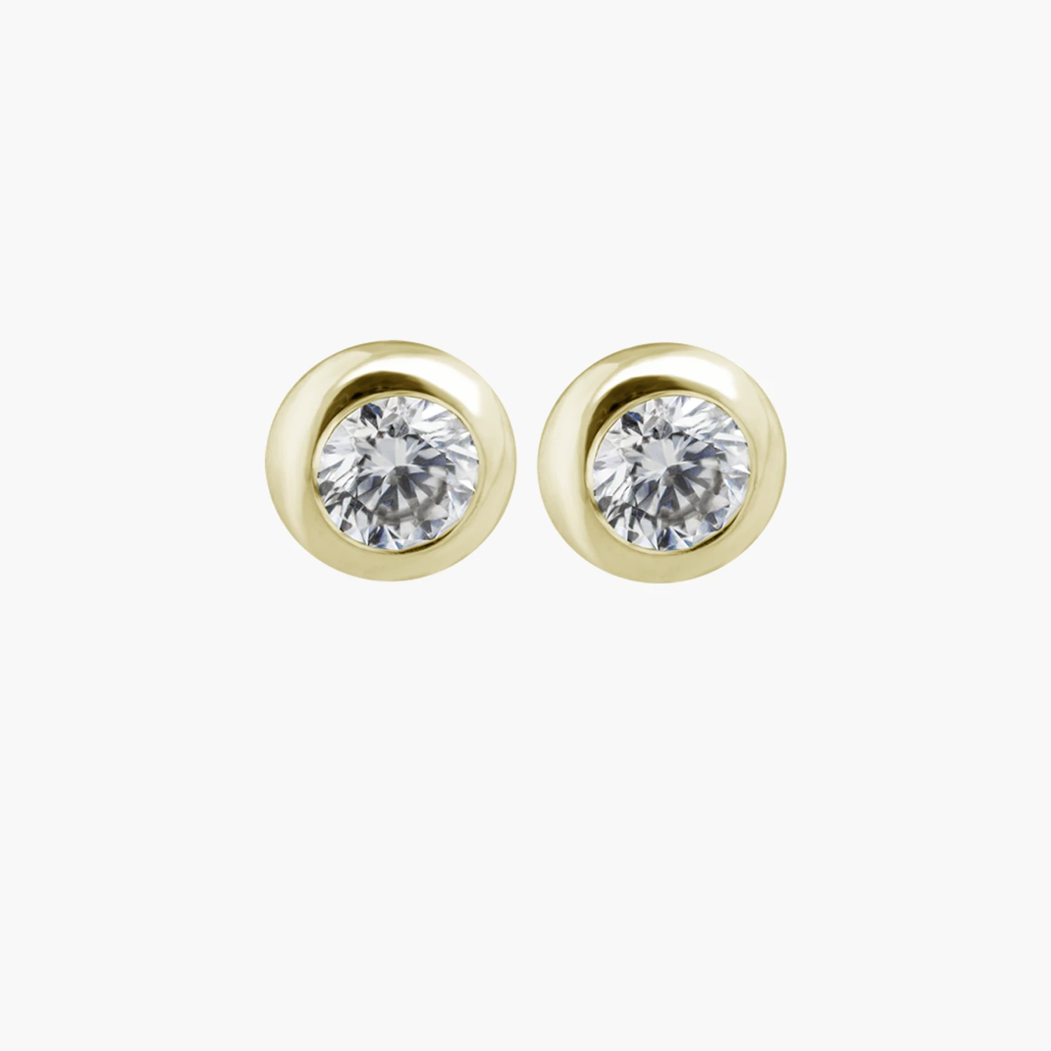 drahonovsky-nausnice-zlute-DISK-diamanty-31117 Náušnice D.I.S.K. diamanty 0,40ct ve žlutém zlatě - Obrázek 1