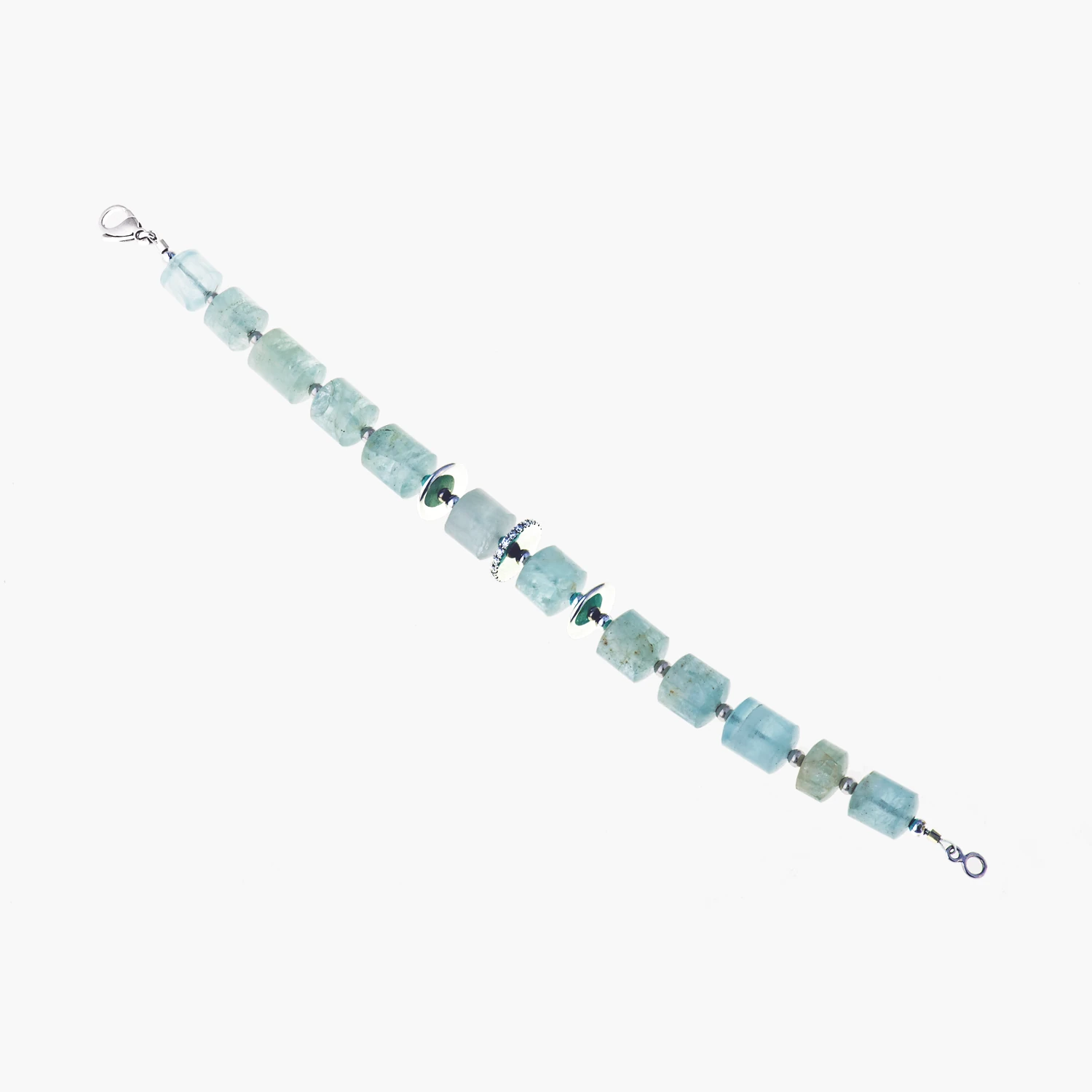 drahonovsky-naramek-akvamarin-diamanty-6990 Náramek Aqua - Obrázek 1