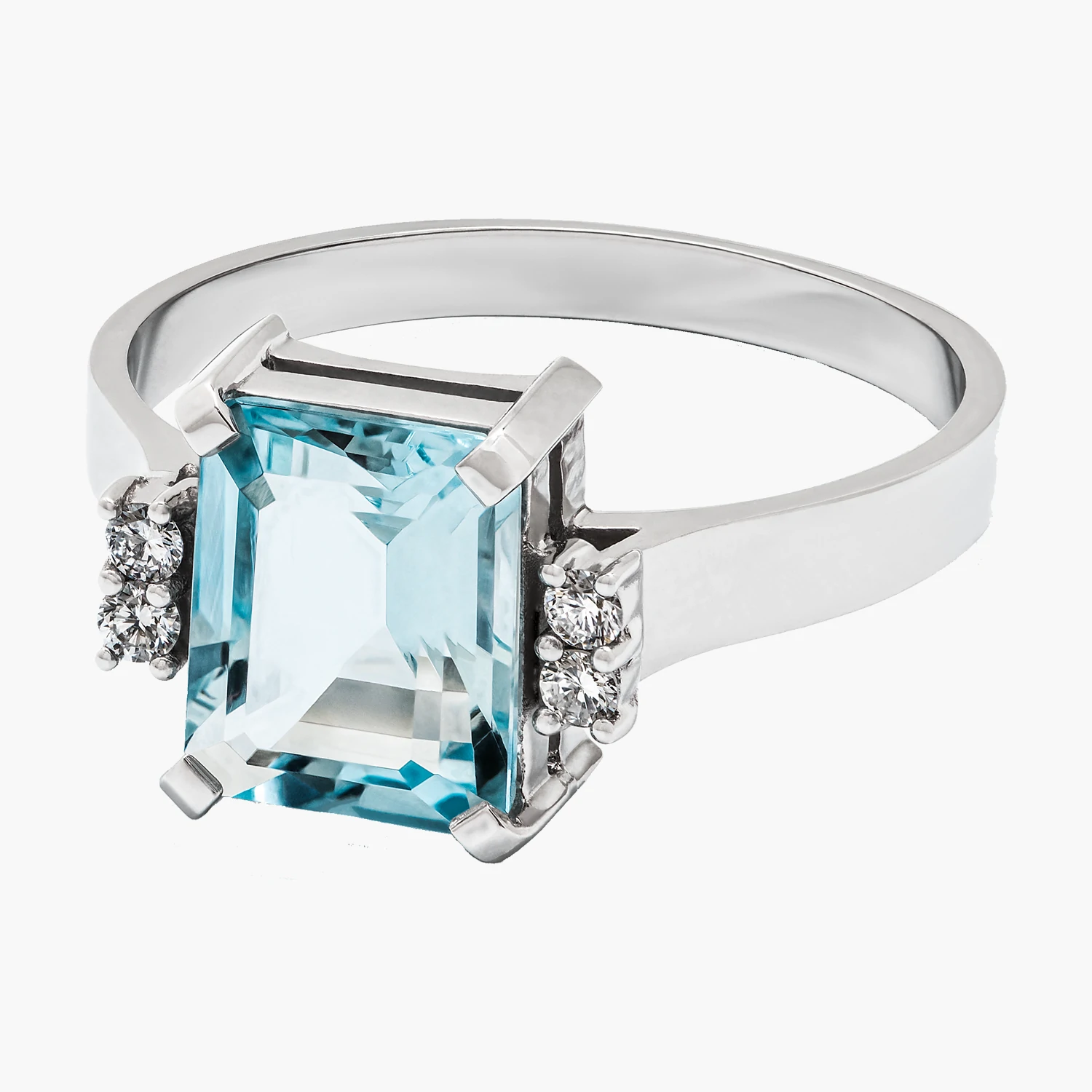 drahonovsky-prsten-bile-akvamariny-diamanty-2695 Prsten Aquadoré Royal - Obrázek 1