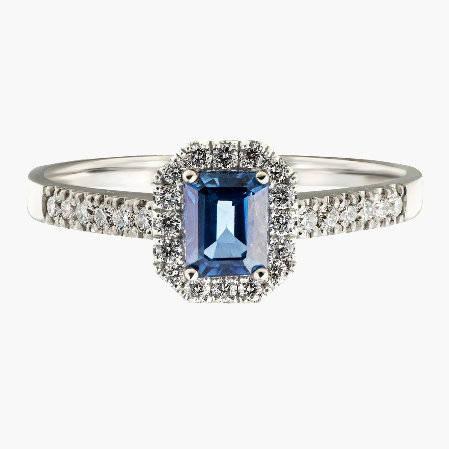 drahonovsky-prsten-safir-diamanty-bile-21105 Prsten Midnight - Obrázek 1